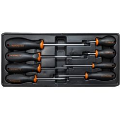 FIXMAN Tray 8 Piece Slotted & Phillips Screwdrivers
